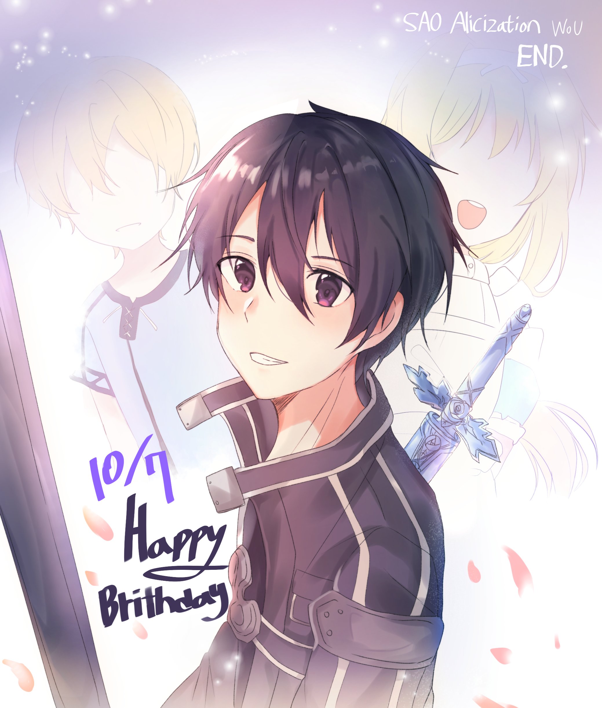 今天10月7日是《刀劍神域》桐谷和人／桐人 生日！生日快樂！.jpg