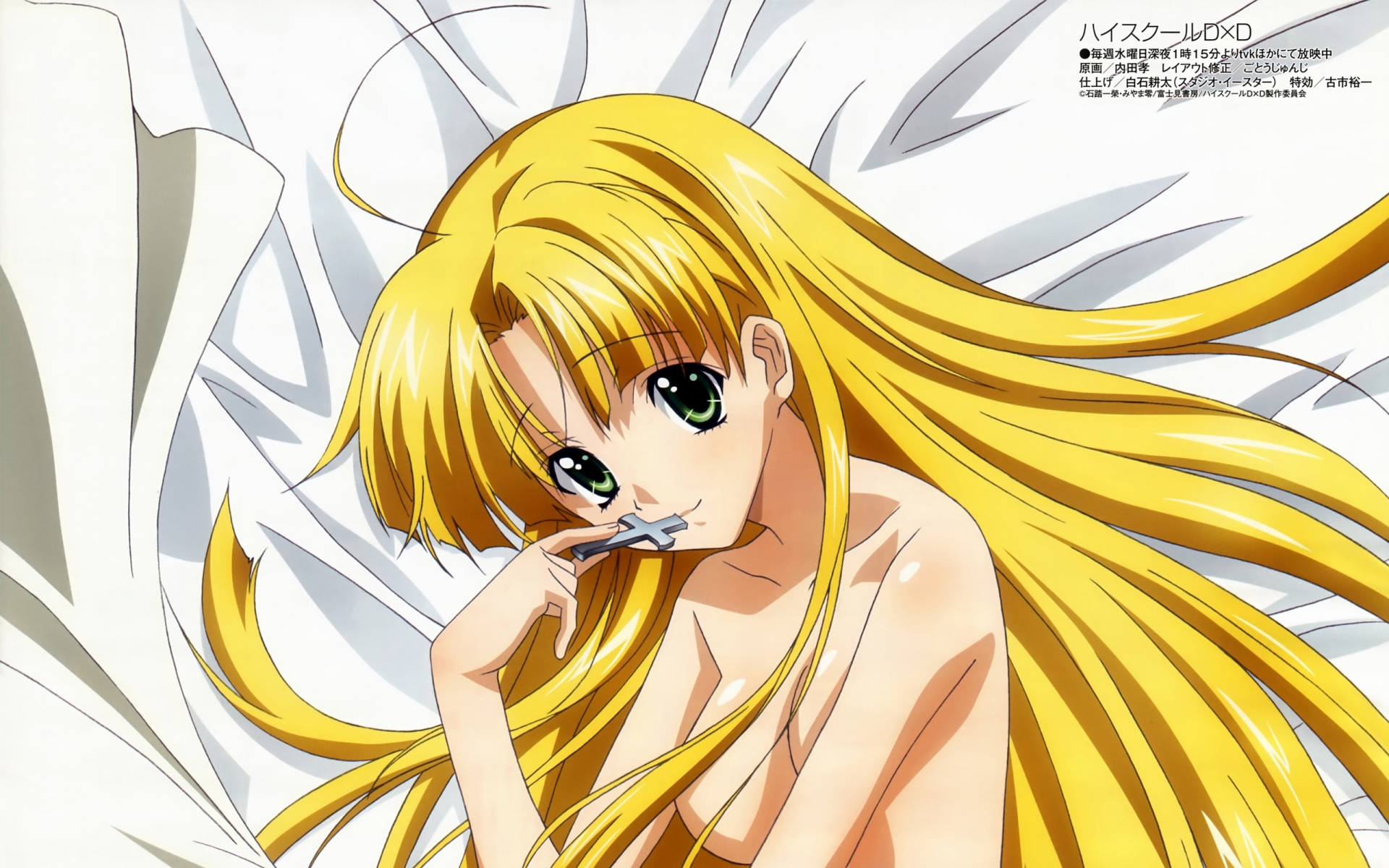 konachan 134332 asia_argento blonde_hair breasts green_eyes highschool_dxd.jpg